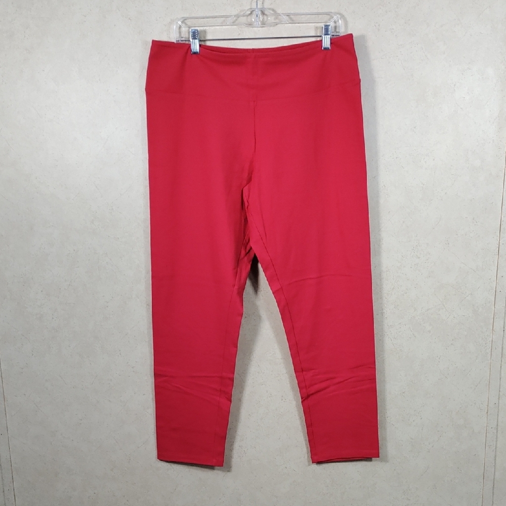 05140 Women with Control red tummy control leggings L NEW